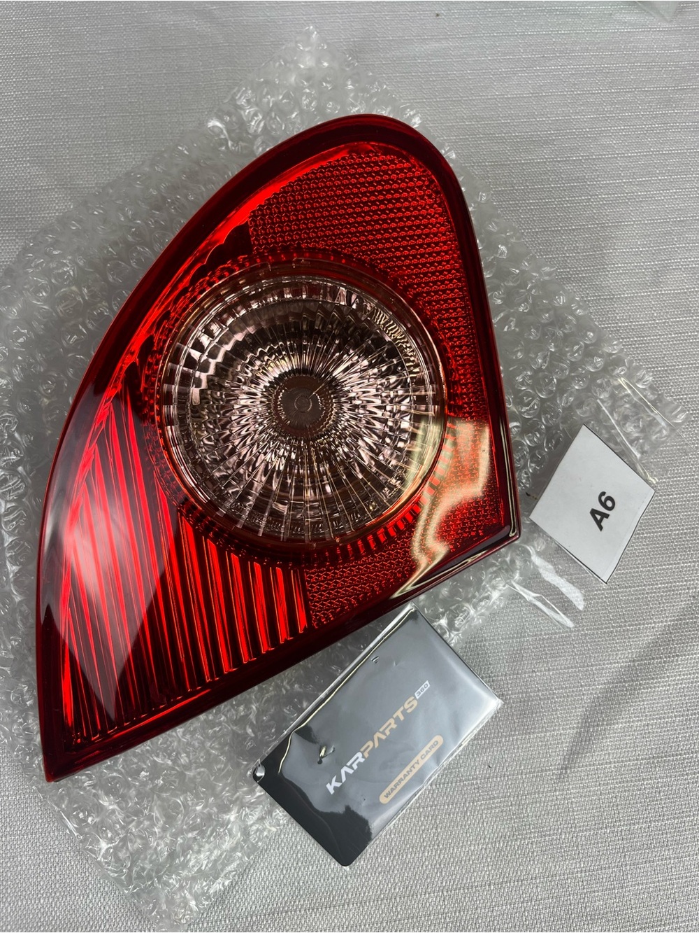 Red Rear Tail Light Lens - Aftermarket Replacement
